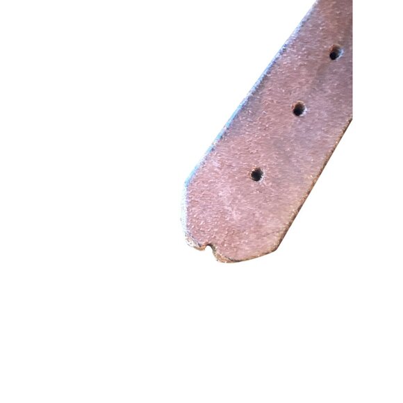 Vintage Federal 12 GA Bullet Casing Leather Belt With Brass Buckle - Picture 3 of 5